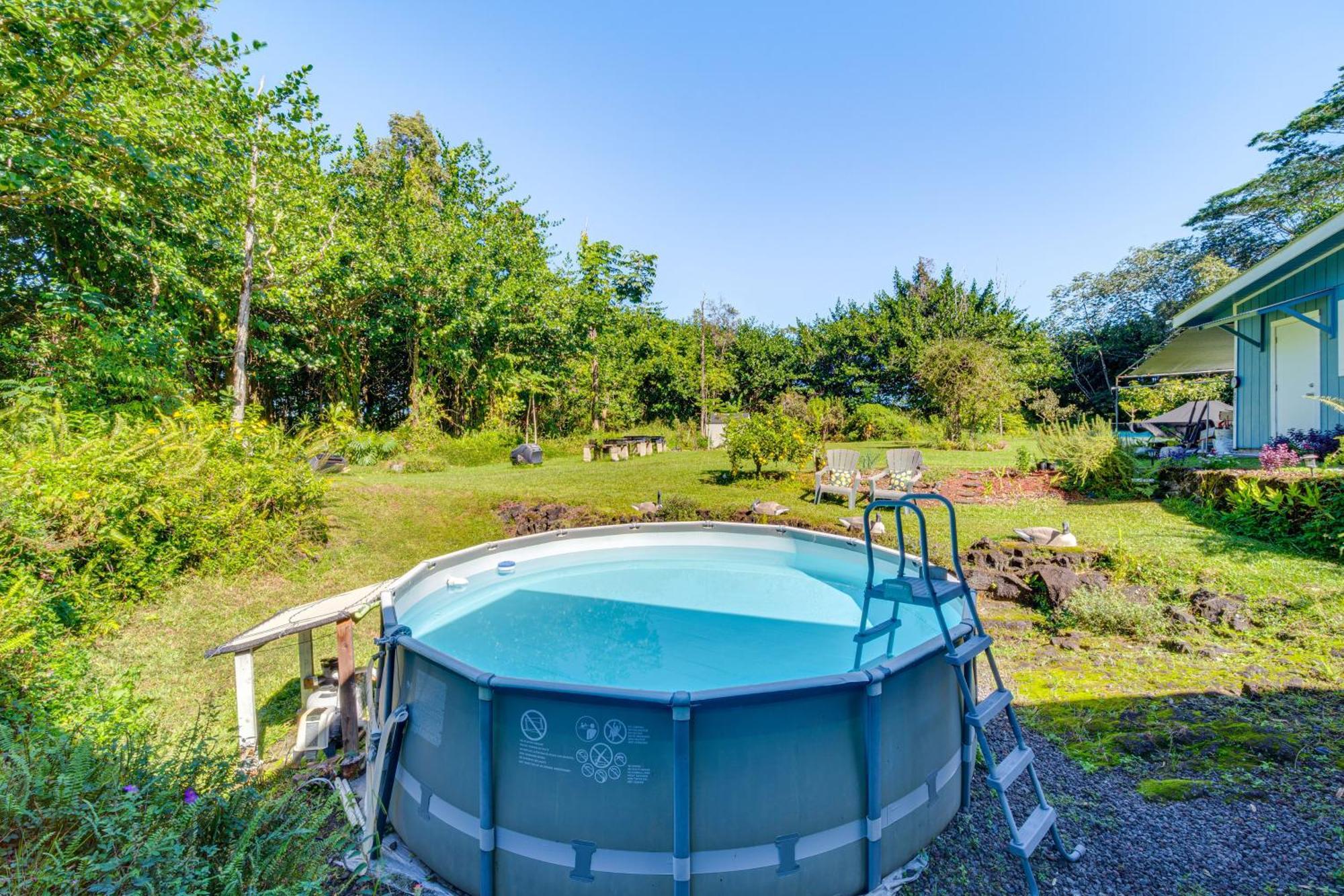Keaau Apartment On Beautiful Acre With Pool And Deck! Ngoại thất bức ảnh